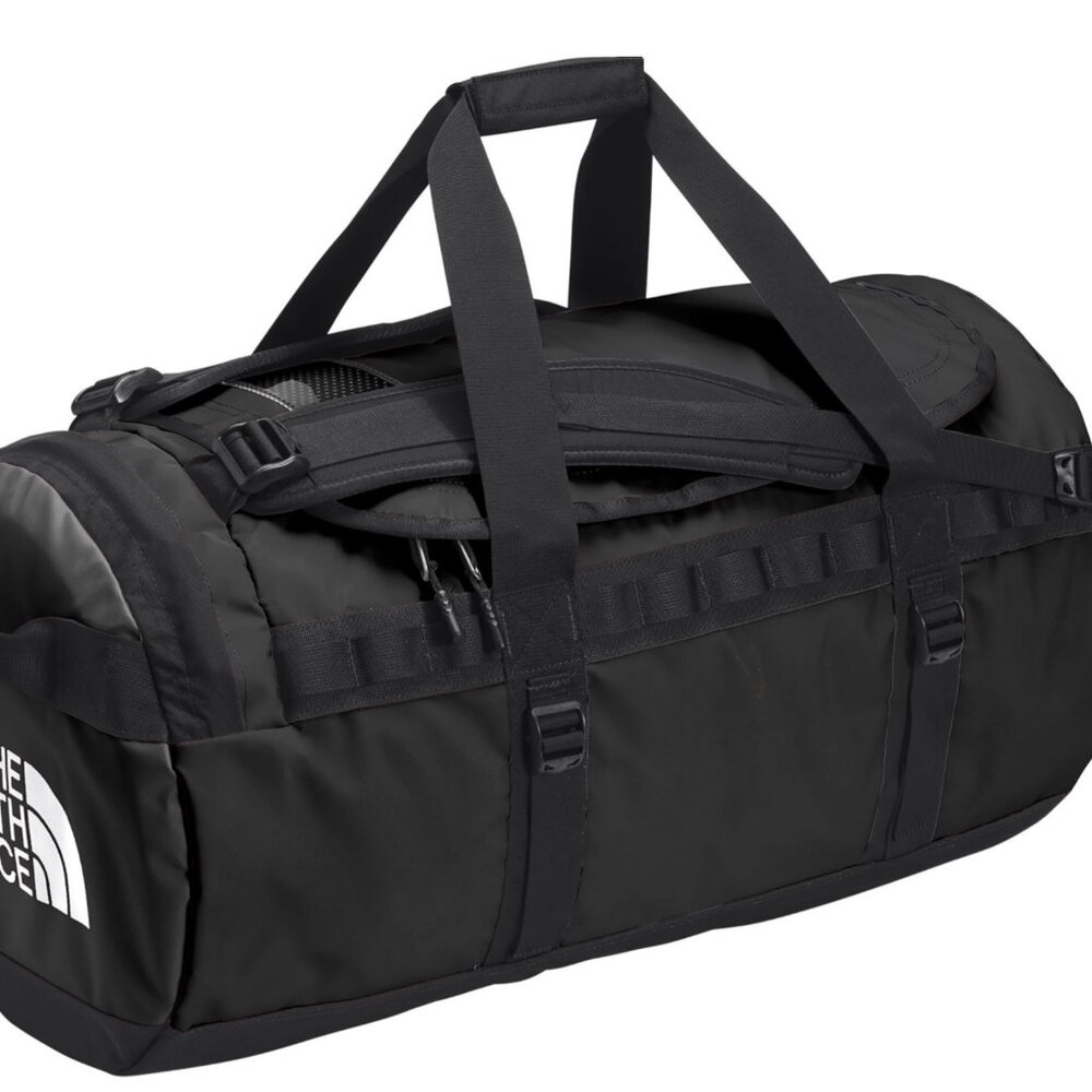 The North Face Base Camp Duffel Bag Golden State Travel 71L Medium Black